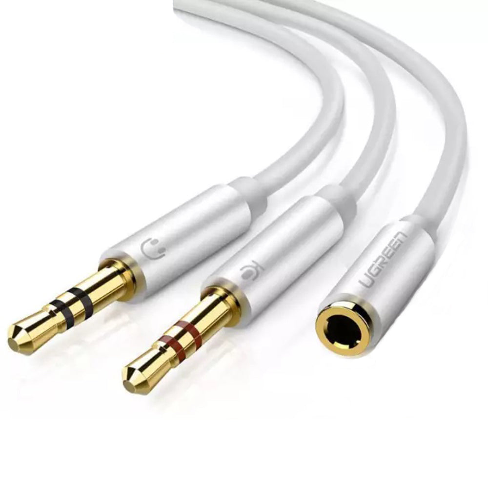 UGreen 3.5mm Female to 2 Male ABS Case (White) 20897/10790 (4823649255524) UGreen 3.5mm Female to 2 Male ABS Case (White) 20897/10790 (4823649255524)